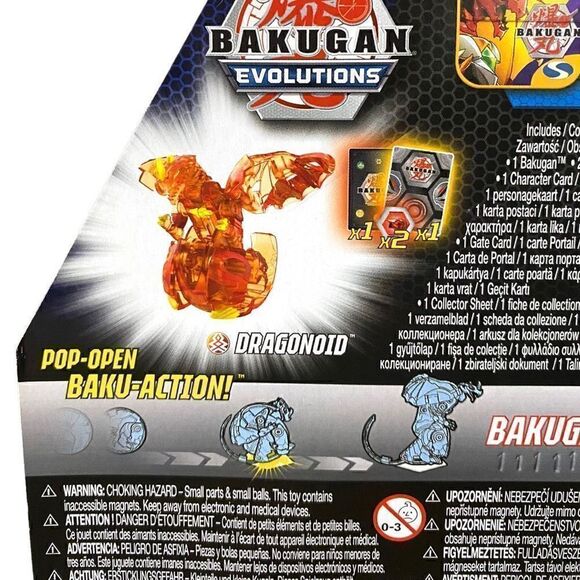 Bakugan Evolutions Dragonoid Elemental Chase (Orange) Battle Figure Spin Master - Picture 7 of 7